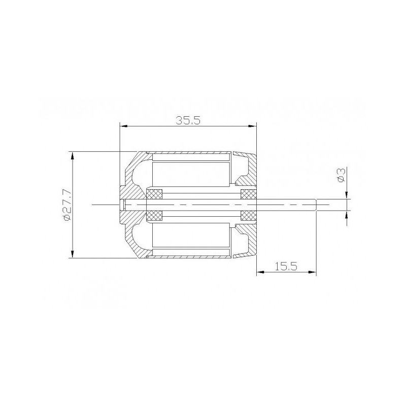 Moteur électrique radiocommandé Moteur DM2220 Kv1500