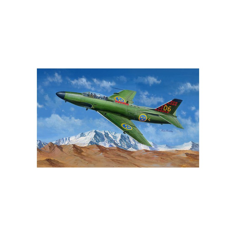 Maquette d'avion en plastique SAAB J-32B/E Lansen 1/48