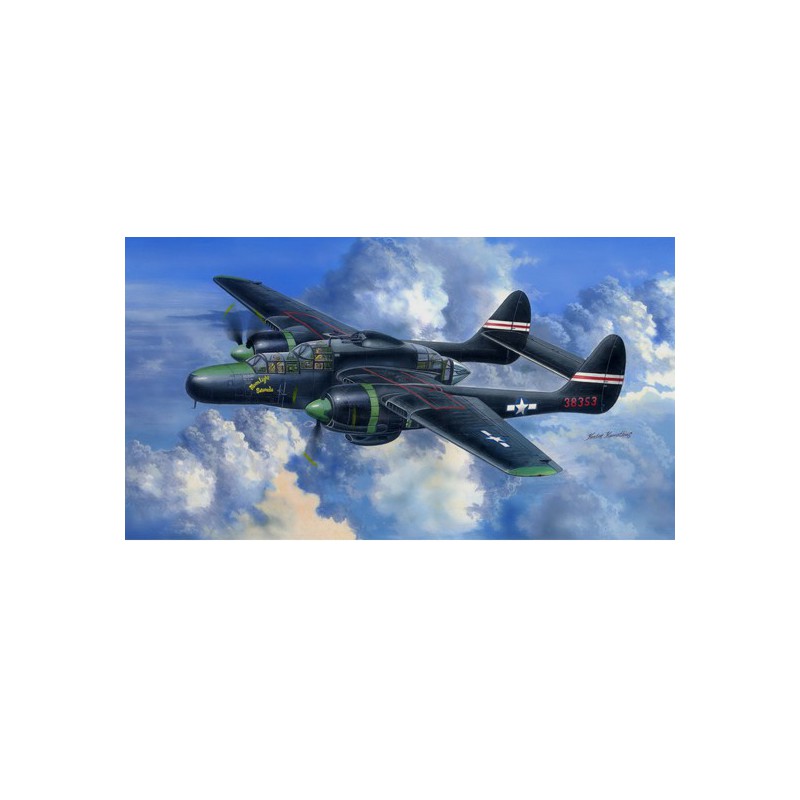 Maquette d'avion en plastique US P-61C Black Widow 1/48