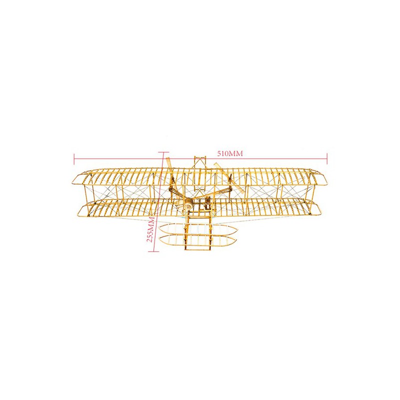 Maquette d'avion en bois Maquette WRIGHT FLYER 500mm KIT