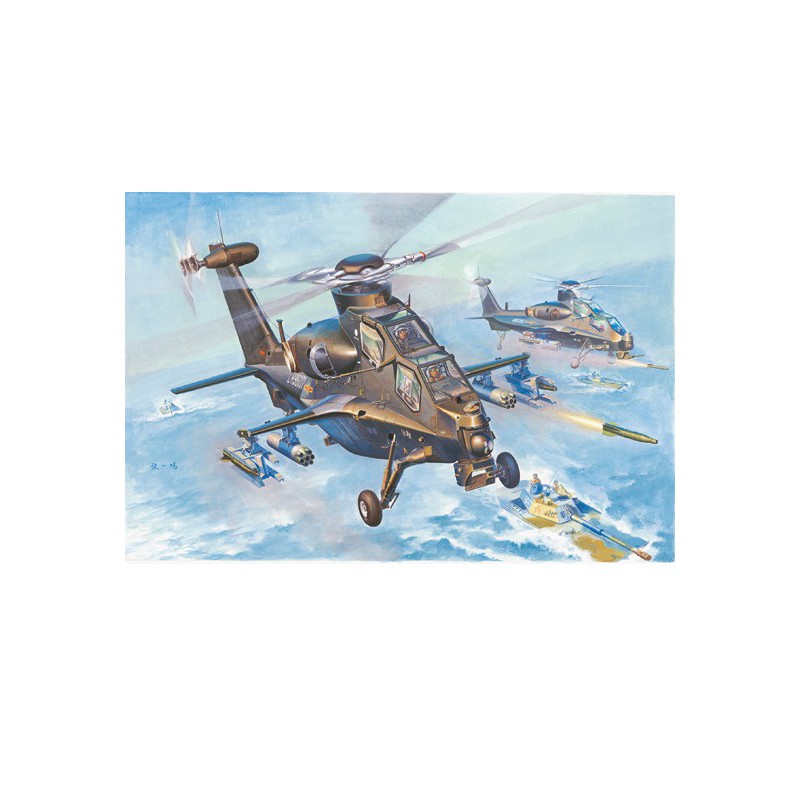 Maquette d'hélicoptère en plastique WZ-10 Thunderbolt 1/72