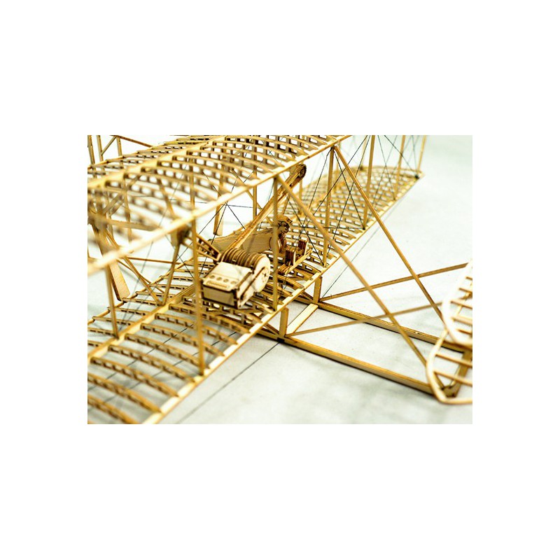 Maquette d'avion en bois Maquette WRIGHT FLYER 500mm KIT