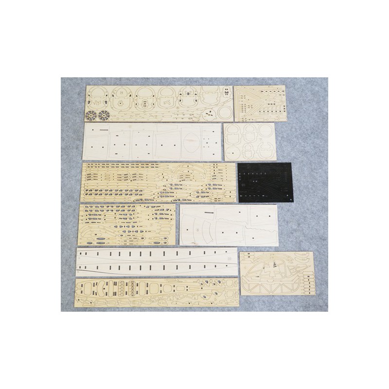 Maquette d'avion en bois Maquette ALBATROS 500mm Kit