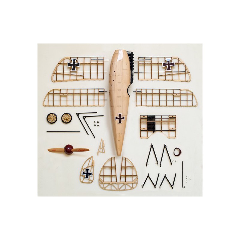 Maquette d'avion en bois Maquette ALBATROS 500mm Kit