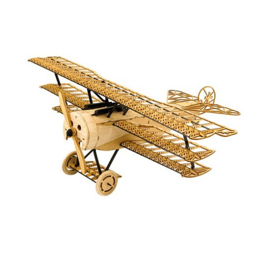 Maquette d'avion en bois Fokker DR1 Static 1/18 400 mm Maquette d'avion en bois Fokker DR1 Static 1/18 400 mm