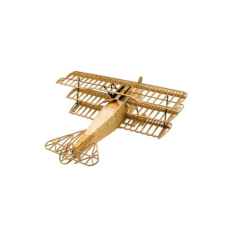 Maquette d'avion en bois Fokker DR1 Static 1/18 400 mm