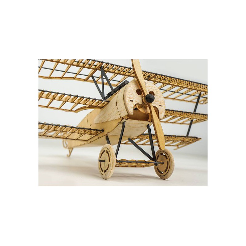 Maquette d'avion en bois Fokker DR1 Static 1/18 400 mm