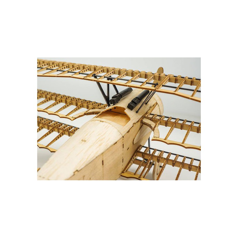 Maquette d'avion en bois Fokker DR1 Static 1/18 400 mm