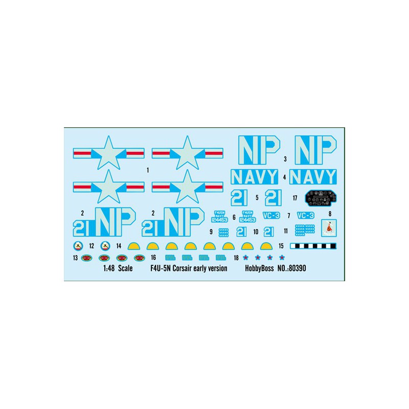 Maquette d'avion en plastique F4U-5N Corsair Early 1/48