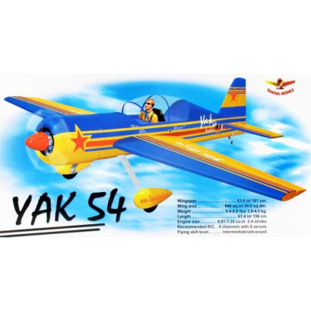 Avion thermique radiocommandé YAK 54 - 90 ARF Avion thermique radiocommandé YAK 54 - 90 ARF