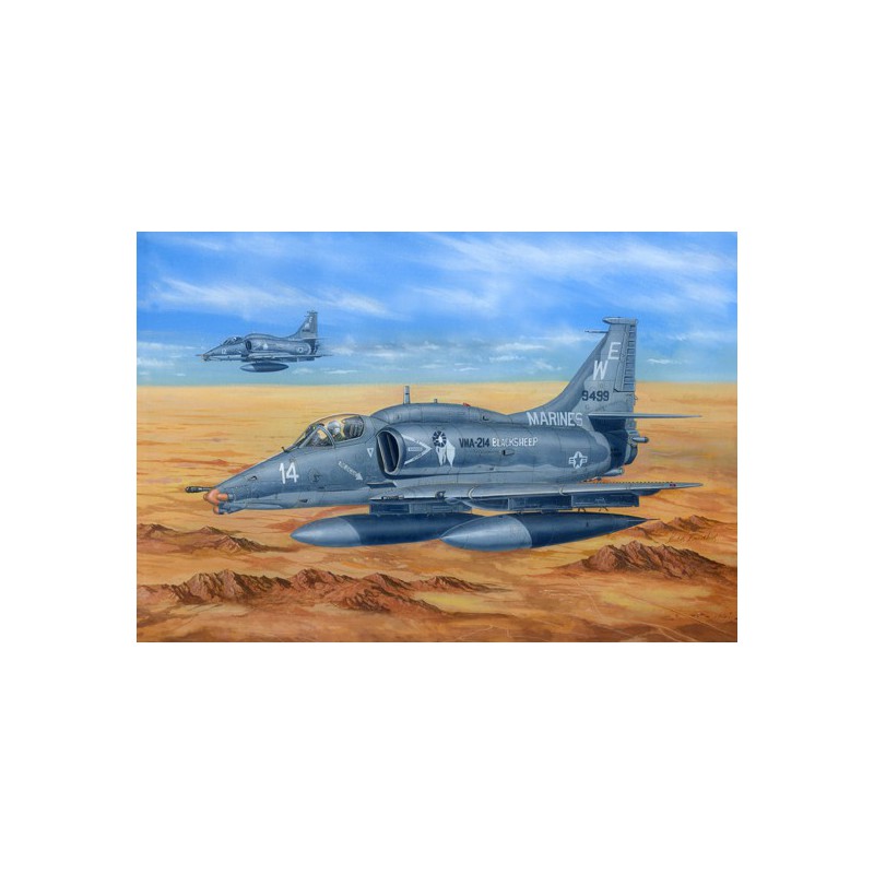 Maquette d'avion en plastique A_4M Skyhawk 1/48