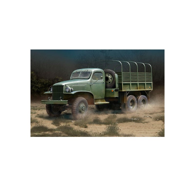 Maquette de camion en plastique US GMC CCKW-352 Steel Cargo Truck 1/35