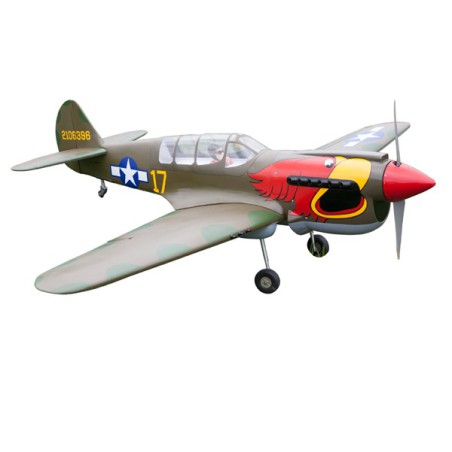 Avion thermique radiocommandé P-40N ARF + TR Electrique Avion thermique radiocommandé P-40N ARF + TR Electrique
