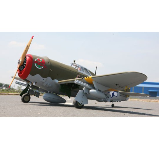 Avion thermique radiocommandé GIANT SCALE P-47 RAZORBACK 50-61cc/EP ARF Avion thermique radiocommandé GIANT SCALE P-47 RAZORBACK 50-61cc/EP ARF