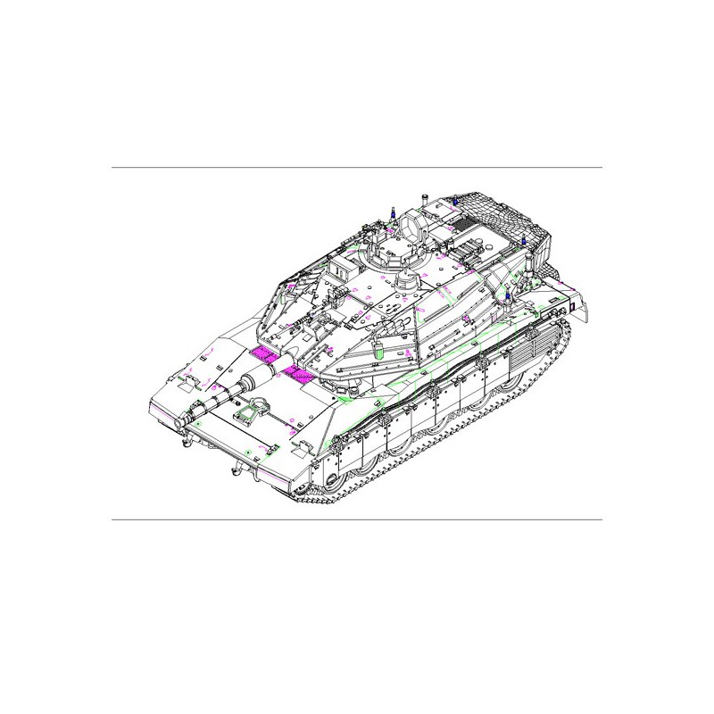Maquette de Char en plastique Merkava MK IV 1/72