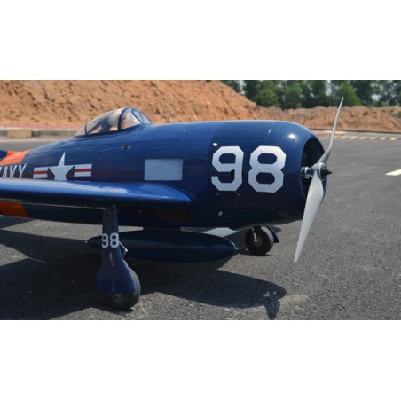 Avion thermique radiocommandé Grumman F8F-2, Bearcat, Navy 33cc ARF Avion thermique radiocommandé Grumman F8F-2, Bearcat, Navy 33cc ARF