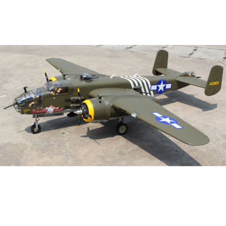 Avion thermique radiocommandé B-25 2x20cc ARF + train rentrant éléctrique Avion thermique radiocommandé B-25 2x20cc ARF + train rentrant éléctrique