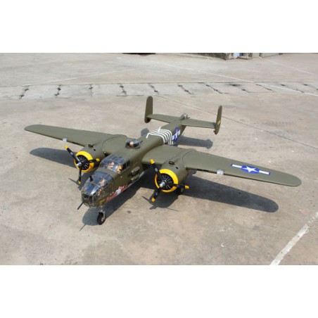 Avion thermique radiocommandé B-25 2x20cc ARF + train rentrant éléctrique Avion thermique radiocommandé B-25 2x20cc ARF + train rentrant éléctrique