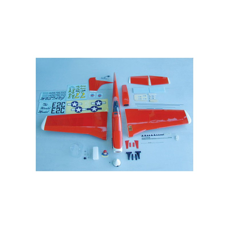 Avion thermique radiocommandé P-51 MUSTANG-46 ROUGEARF