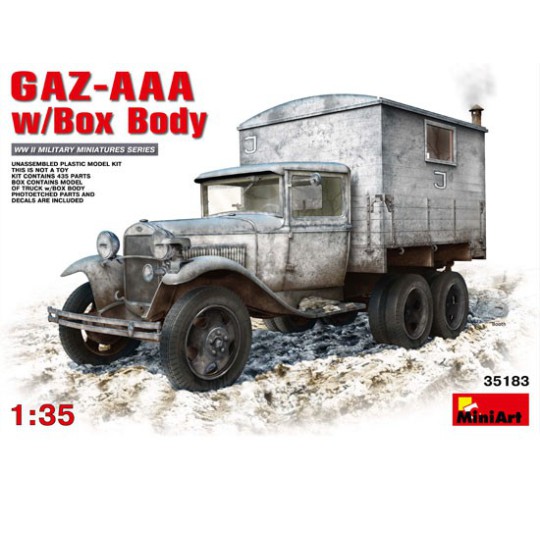 Maquette de camion en plastique GAZ AAA + Refuge 1/35 Maquette de camion en plastique GAZ AAA + Refuge 1/35