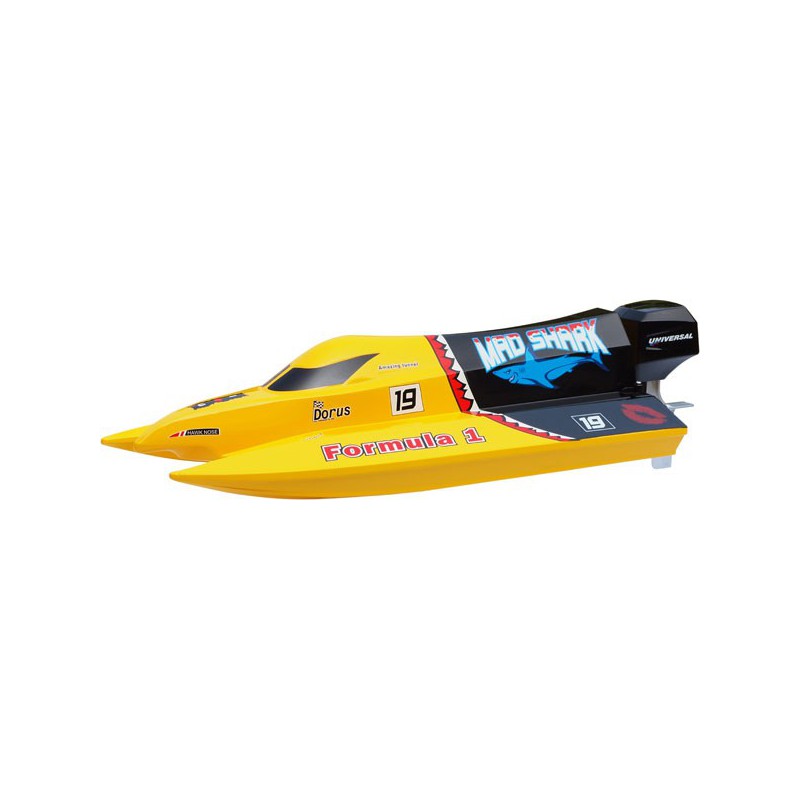 Bateau électrique radiocommandé Mad Shark Mini F1 Tunnel RTS
