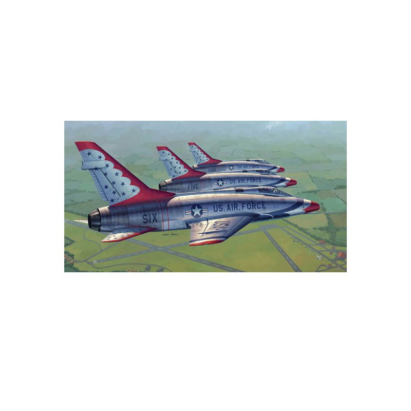 Maquette d'avion en plastique F-100D THUNDERBIRDS