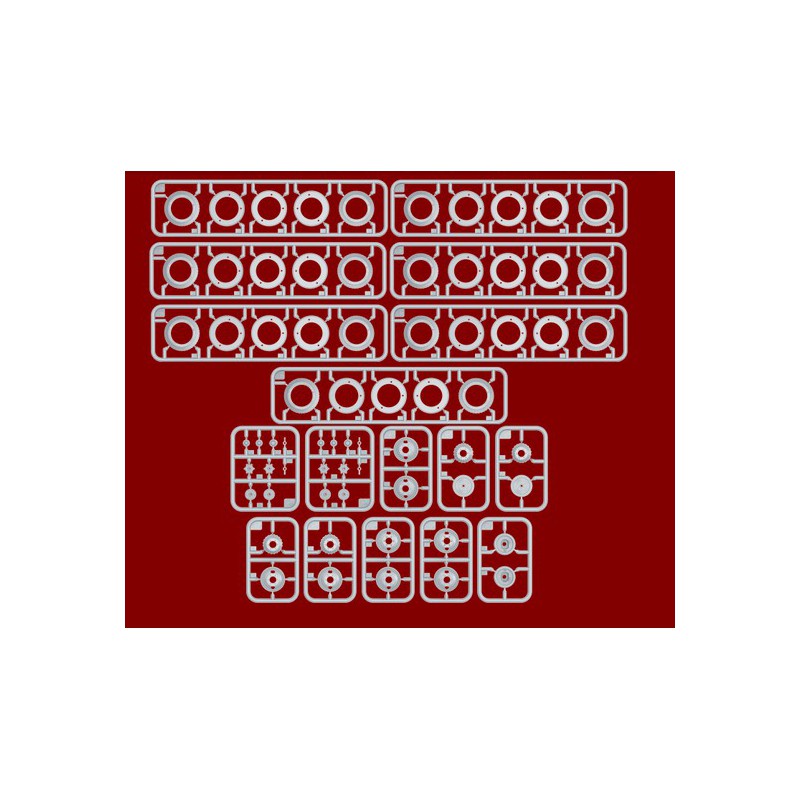 Maquette de Char en plastique Jeu de Roues ZIS-5 1/35