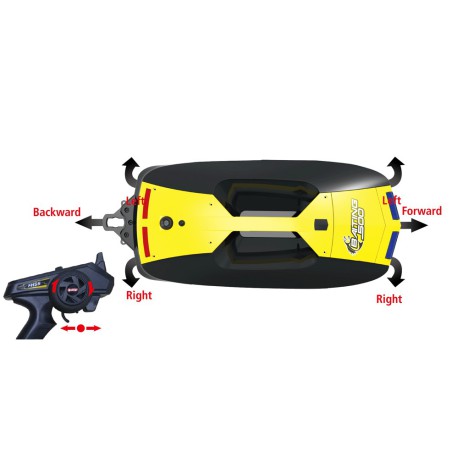 Amorceur pour bateau radiocommandé Bateau Amorceur RTS Gris/Noir Amorceur pour bateau radiocommandé Bateau Amorceur RTS Gris/Noir