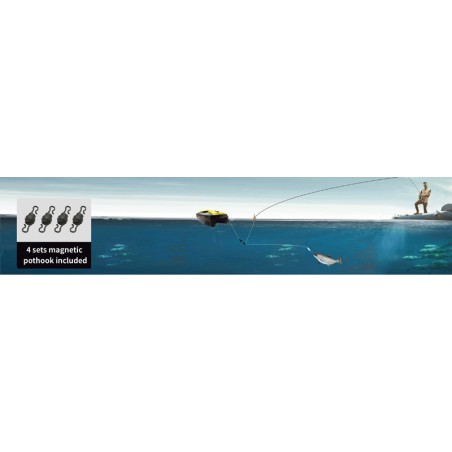 Amorceur pour bateau radiocommandé Bateau Amorceur RTS Gris/Noir Amorceur pour bateau radiocommandé Bateau Amorceur RTS Gris/Noir
