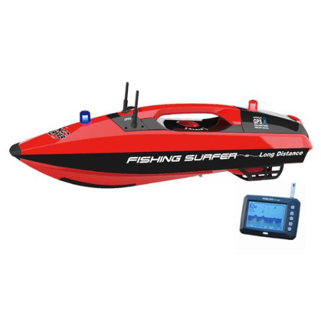Amorceur pour bateau radiocommandé Bateau amorceur FISHING SURFER + Échosondeur TF300 Amorceur pour bateau radiocommandé Bateau amorceur FISHING SURFER + Échosondeur TF300