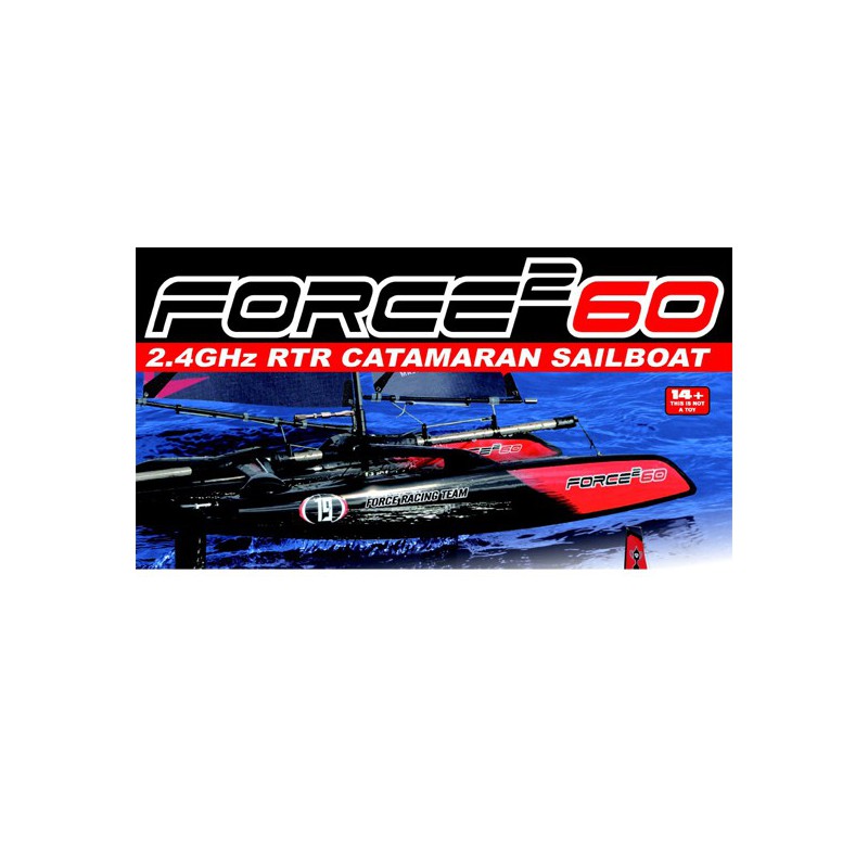 Voilier radiocommandé Force 2 Catamaran RTS