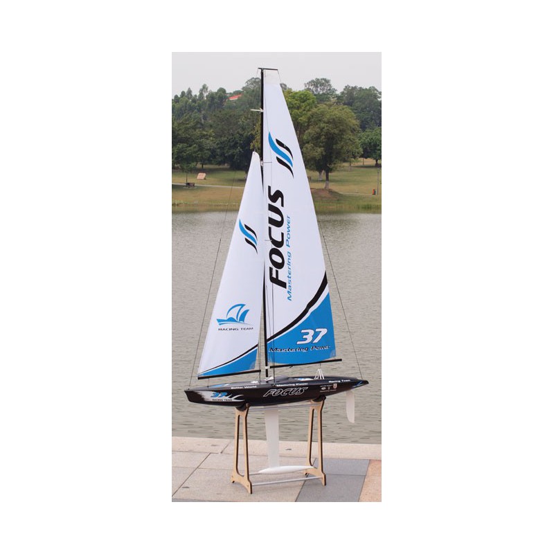 Voilier radiocommandé FOCUS Yacht 1m RTS 2,4GHz Bleu