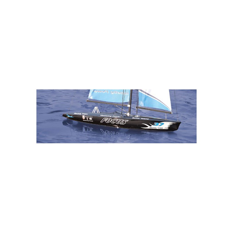 Voilier radiocommandé FOCUS Yacht 1m RTS 2,4GHz Bleu