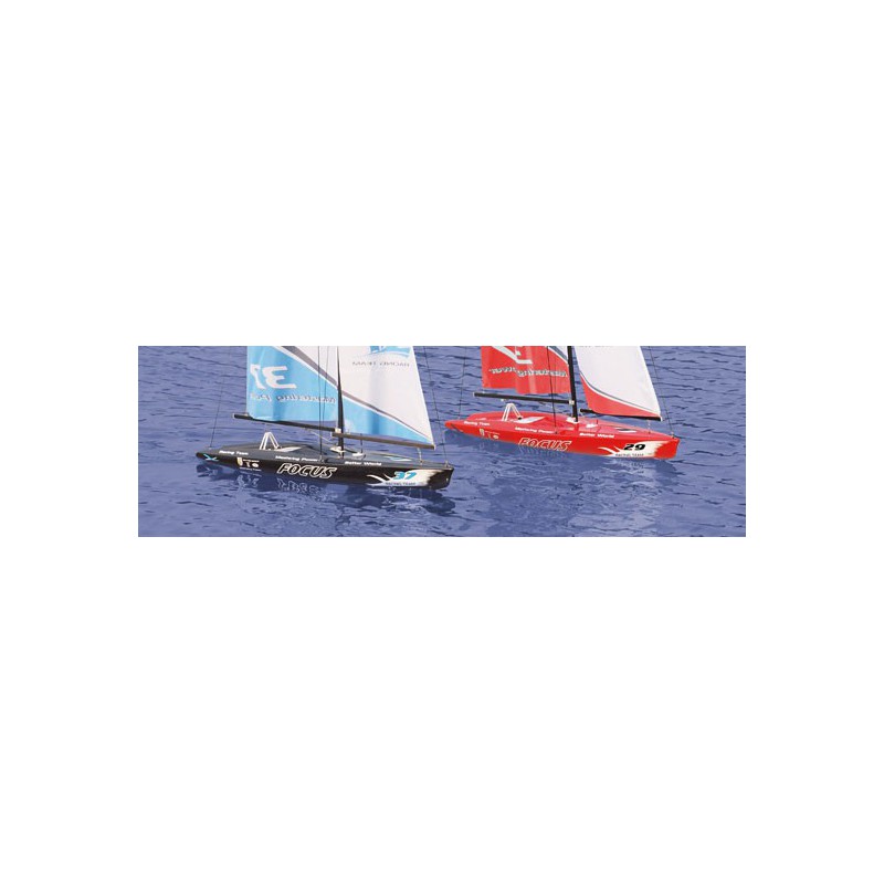 Voilier radiocommandé FOCUS Yacht 1m RTS 2,4GHz Bleu