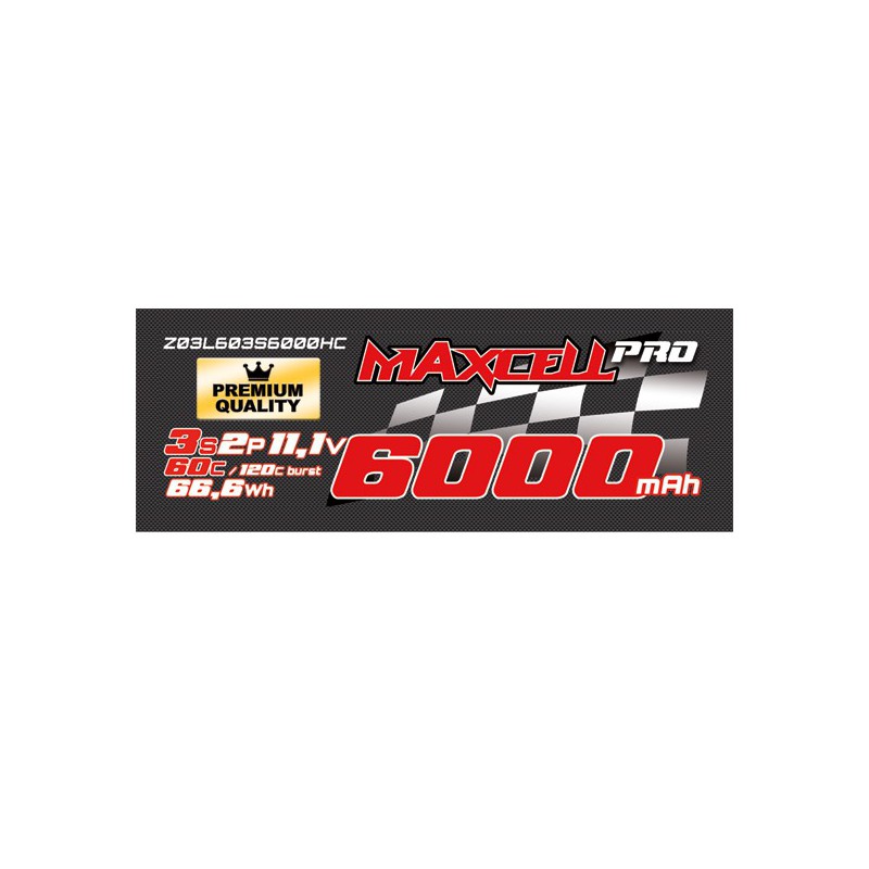 Accu LIPO pour appareil radiocommandé Accu LiPo 60C 3S 6000 mA HC