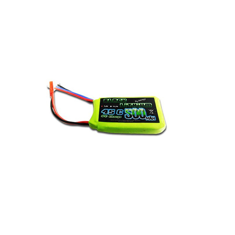 Accu LIPO pour appareil radiocommandé Accu LiPo Black Lithium 500mAh 45C 2S