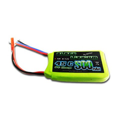 Accu LIPO pour appareil radiocommandé Accu LiPo Black Lithium 500mAh 45C 2S Accu LIPO pour appareil radiocommandé Accu LiPo Black Lithium 500mAh 45C 2S