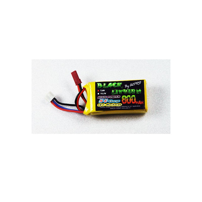 Accu LIPO pour appareil radiocommandé Accu LiPo Black Lithium 800mAh 15C 2S Bec