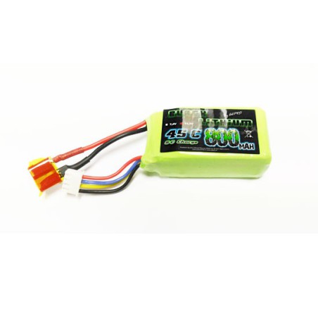 Accu LIPO pour appareil radiocommandé Accu LiPo Black Lithium 800mAh 45C 3S Accu LIPO pour appareil radiocommandé Accu LiPo Black Lithium 800mAh 45C 3S