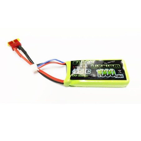 Accu LIPO pour appareil radiocommandé Accu LiPo Black Lithium 1000mAh 45C 2S DEAN Accu LIPO pour appareil radiocommandé Accu LiPo Black Lithium 1000mAh 45C 2S DEAN