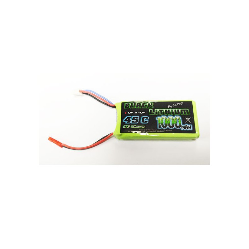 Accu LIPO pour appareil radiocommandé Accu LiPo Black Lithium 1000mAh 45C 2S Bec