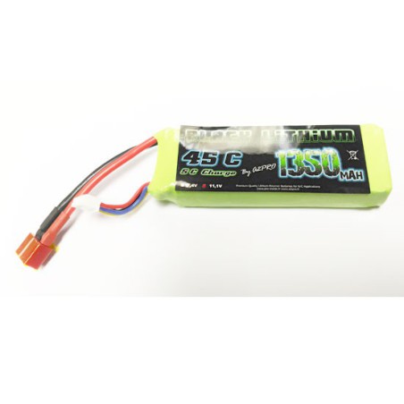 Accu LIPO pour appareil radiocommandé Accu LiPo Black Lithium 1350mAh 45C 3S Accu LIPO pour appareil radiocommandé Accu LiPo Black Lithium 1350mAh 45C 3S