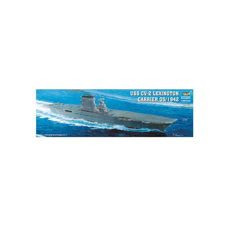 Maquette de Bateau en plastique US LEXINGTON CV-2