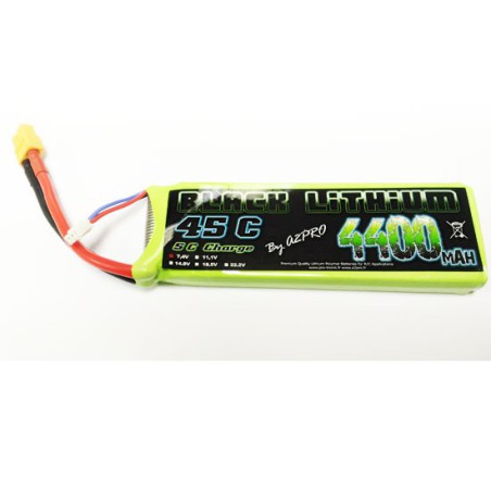 Accu LIPO pour appareil radiocommandé Accu LiPo Black Lithium 4400mAh 45C 2S Accu LIPO pour appareil radiocommandé Accu LiPo Black Lithium 4400mAh 45C 2S
