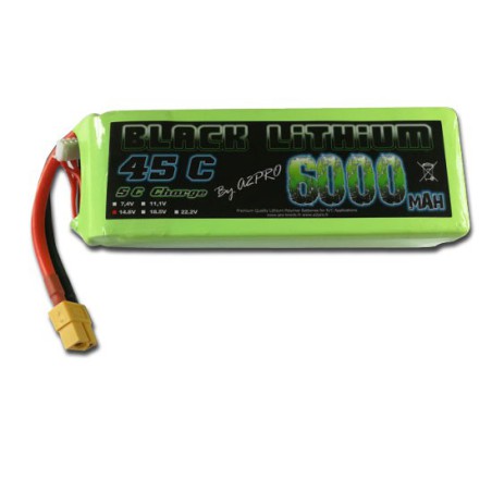 Accu LIPO pour appareil radiocommandé Accu LiPo Black Lithium 6000mAh 45C 4S Accu LIPO pour appareil radiocommandé Accu LiPo Black Lithium 6000mAh 45C 4S
