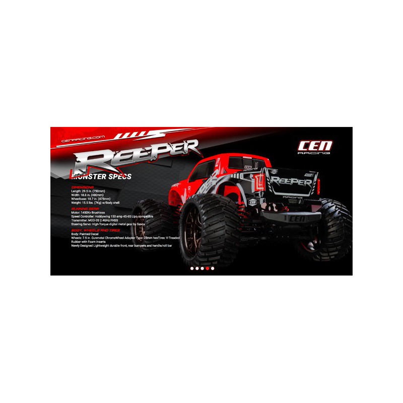 Voiture électrique radiocommandée Combo REEPER / LIPO 60C
