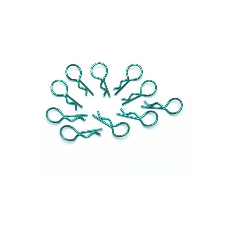 Accessoires pour voiture radiocommandée 10 Clips Moyen Vert