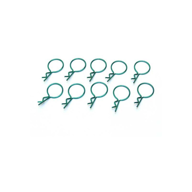 Accessoires pour voiture radiocommandée 10 Grands Clips Vert