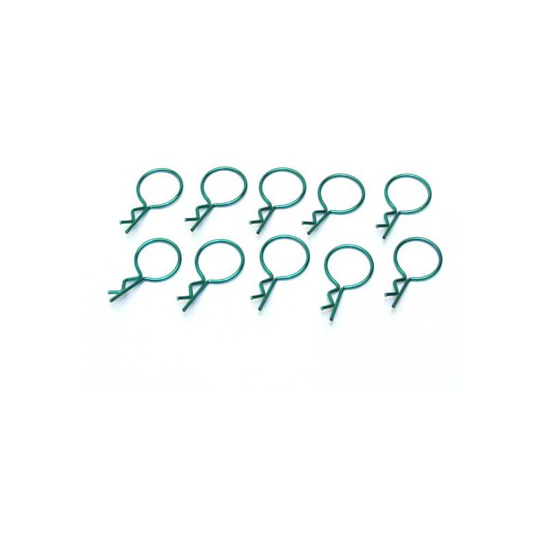 Accessoires pour voiture radiocommandée 10 Grands Clips Vert