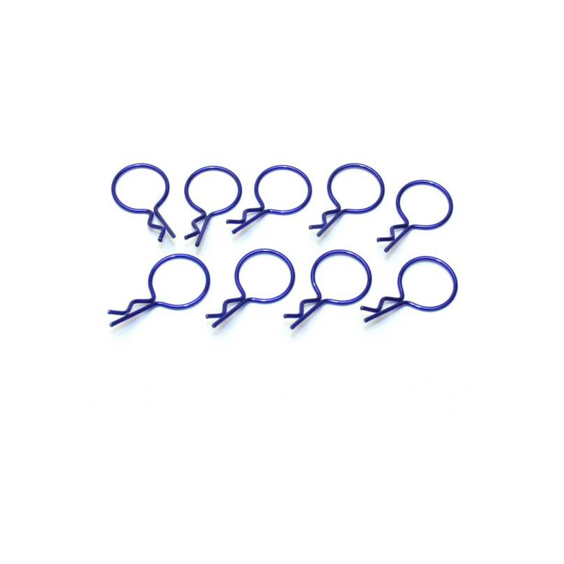 Accessoires pour voiture radiocommandée 10 Grands Clips Bleu